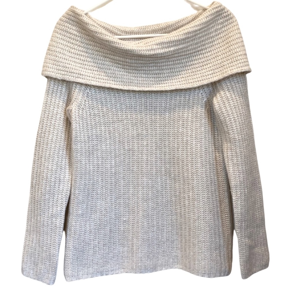 White House Black Market Off The Shoulder Sweater EUC Size Small